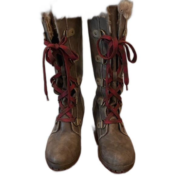 POP Womens “Tyche” Wedge Lace-Up Boot - Picture 2 of 9